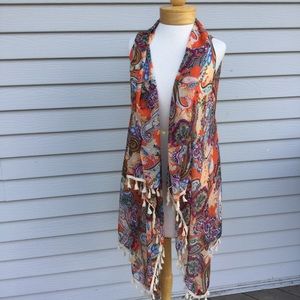 Lavello Collection Convertible Fringe Vest Tassels